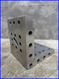 Vintage Machinist Right ANGLE PLATE Holes Step Block Set Up Tool Maker Jig Vintage Machinist Right ANGLE PLATE Holes Step Block Set Up Tool Maker Jig
