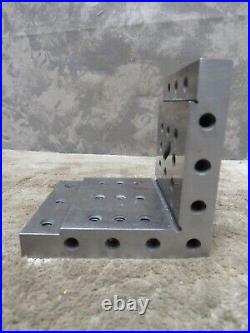 Vintage Machinist Right ANGLE PLATE Holes Step Block Set Up Tool Maker Jig Vintage Machinist Right ANGLE PLATE Holes Step Block Set Up Tool Maker Jig