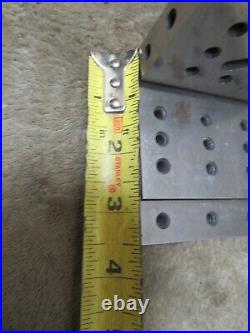 Vintage Machinist Right ANGLE PLATE Holes Step Block Set Up Tool Maker Jig Vintage Machinist Right ANGLE PLATE Holes Step Block Set Up Tool Maker Jig