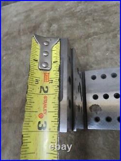 Vintage Machinist Right ANGLE PLATE Holes Step Block Set Up Tool Maker Jig Vintage Machinist Right ANGLE PLATE Holes Step Block Set Up Tool Maker Jig