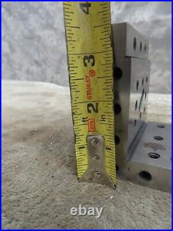 Vintage Machinist Right ANGLE PLATE Holes Step Block Set Up Tool Maker Jig Vintage Machinist Right ANGLE PLATE Holes Step Block Set Up Tool Maker Jig