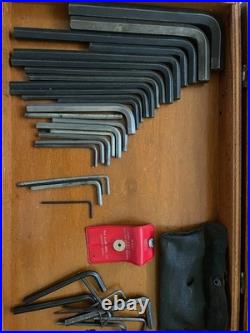 Vintage Machinist Tool Lot HSS Reamers, Drill Bits, Files, Allen Keys