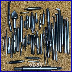 Vintage Machinist Tooling Lot HSS Center Drills Reamers Countersinks Boring