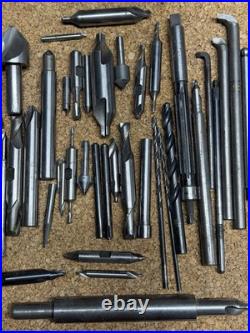 Vintage Machinist Tooling Lot HSS Center Drills Reamers Countersinks Boring