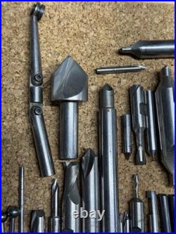Vintage Machinist Tooling Lot HSS Center Drills Reamers Countersinks Boring