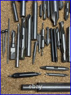 Vintage Machinist Tooling Lot HSS Center Drills Reamers Countersinks Boring