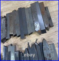 Vintage Machinists Lot Of 89 Lathe Tools Cutting Bits