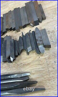 Vintage Machinists Lot Of 89 Lathe Tools Cutting Bits