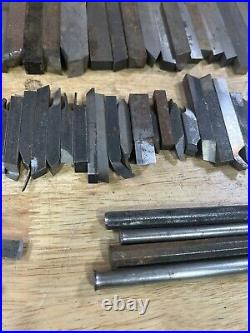 Vintage Machinists Lot Of 89 Lathe Tools Cutting Bits