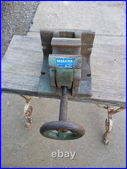 Vintage Malcus Machinist Vise Lathe CNC Halmstad Sweden 30 lbs