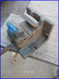 Vintage Malcus Machinist Vise Lathe CNC Halmstad Sweden 30 lbs