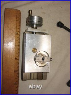 Vintage Micro Lathe Top Slide assembly stand machinist tools parts