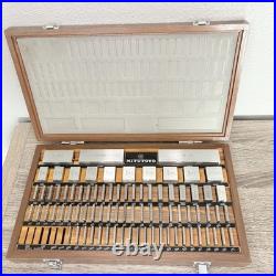 Vintage Mitutoyo Gage Block Set Machinist Measurement Tool Mill Lathe Calibrate