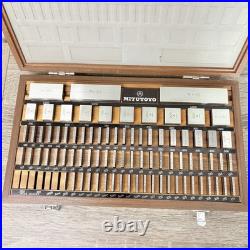 Vintage Mitutoyo Gage Block Set Machinist Measurement Tool Mill Lathe Calibrate