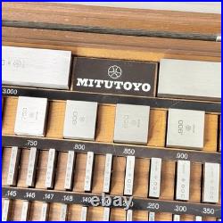 Vintage Mitutoyo Gage Block Set Machinist Measurement Tool Mill Lathe Calibrate