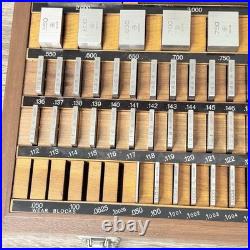 Vintage Mitutoyo Gage Block Set Machinist Measurement Tool Mill Lathe Calibrate