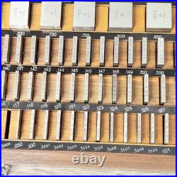 Vintage Mitutoyo Gage Block Set Machinist Measurement Tool Mill Lathe Calibrate