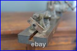 Vintage Precision Machinist Bench Top Lathe Brown Sharpe Antique Tool