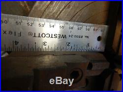Vintage Skinner 4 Jaw Low Profile Lathe Chuck With Key Machinist Tool