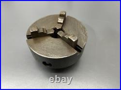 (c) Machinist D. E. Whiton 4 3 Jaw Metal Lathe Chuck W Hub 1 Bore Vgc USA