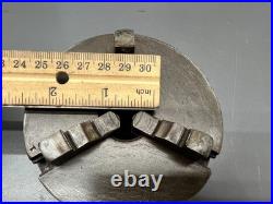 (c) Machinist D. E. Whiton 4 3 Jaw Metal Lathe Chuck W Hub 1 Bore Vgc USA