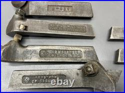 (h) ARMSTRONG WILLIAMS MACHINIST LATHE TOOL HOLDER LOT OF 12 MADE IN USA