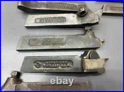 (h) ARMSTRONG WILLIAMS MACHINIST LATHE TOOL HOLDER LOT OF 12 MADE IN USA