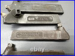 (h) ARMSTRONG WILLIAMS MACHINIST LATHE TOOL HOLDER LOT OF 12 MADE IN USA